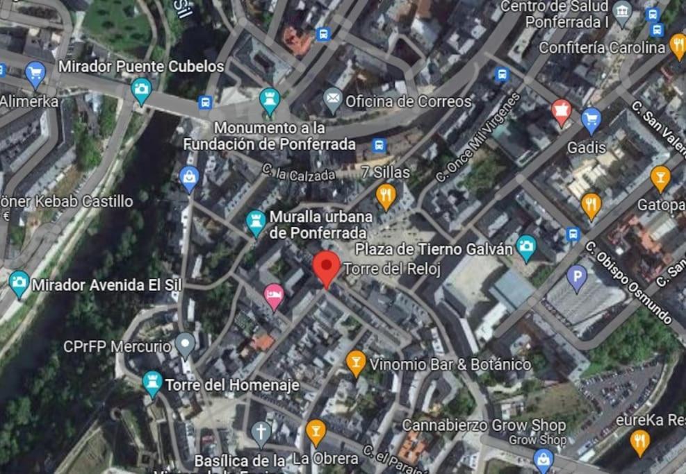 Apartamento La Torre Del Reloj Ponferrada Exterior foto